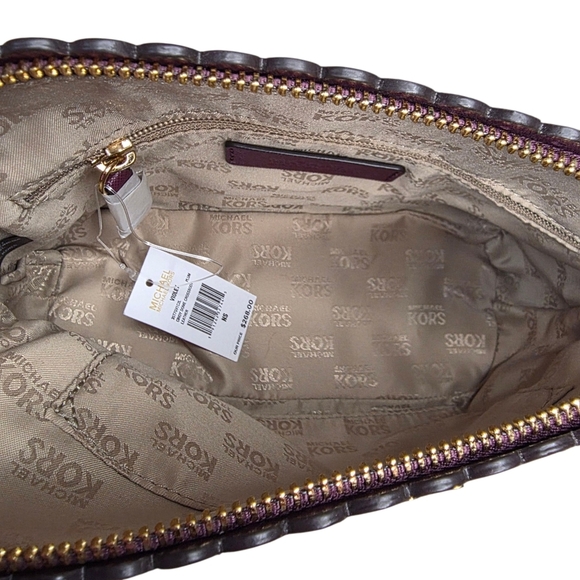 Michael Kors NWT Cindy Dome Crossbody Plum - Picture 9 of 9
